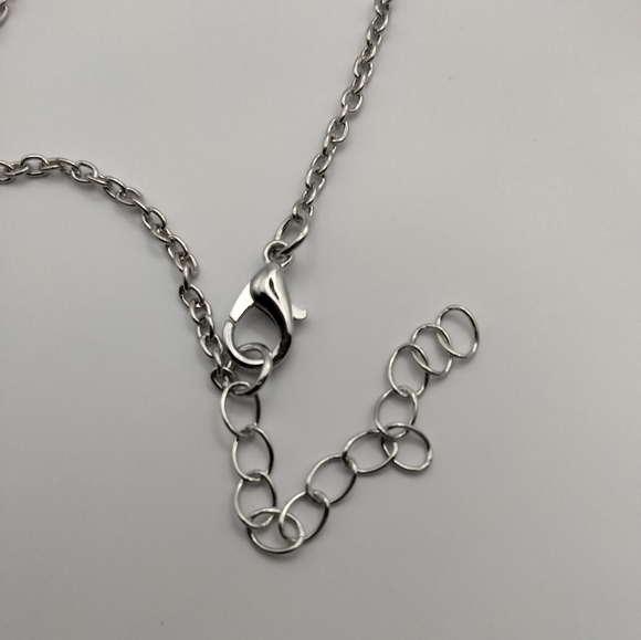 Silver Pine Cone Charm Necklace - Picture 4 of 6